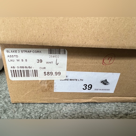 Lola Sabbia Blake Leather Cork Slide Sandals - Picture 7 of 7